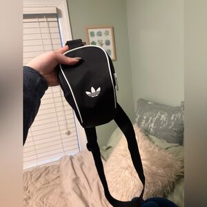 Adidas Black and White Belt Bag